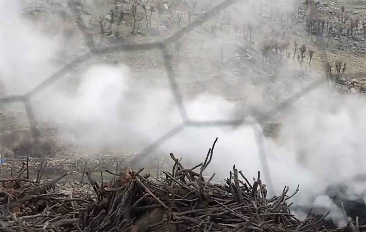 Charcoal is produced at a plant in Khalifan, Erbil province on March 7, 2021. Photo: Rudaw